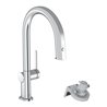 hansgrohe Spültisch-Einhebelmischer Aqittura M91 m Ausz.-Ausl., ohne Filter, 1jet, chrom