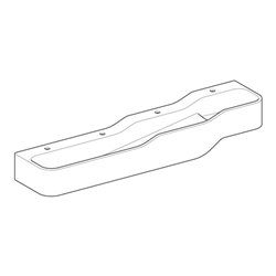 Geberit Spiel/Waschlandschaft Bambini 180cm, 4 WP, tief. B li, w-a, o. Dek.