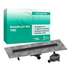 hansgrohe Komplettset DR RainDrain Go 700 rücks.beflies.Stand./flache Instal.MSW