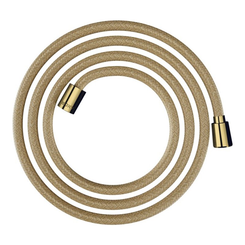 hansgrohe Textilbrauseschlauch 2000, Mut. 1x kon., 1x zyl, pol. gol opt