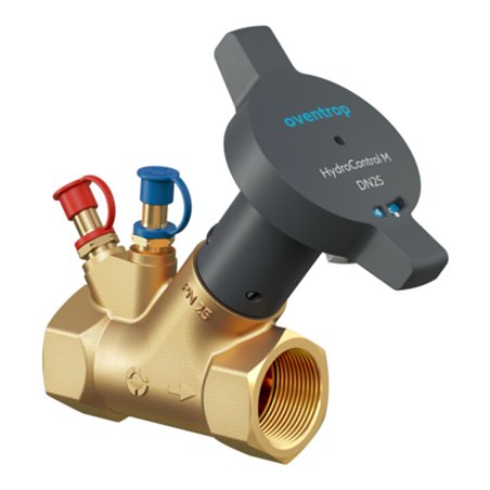 Oventrop Strangregulierventil Hydrocontrol M DN 25, Rp 1, PN 25, beids. AG, Messing