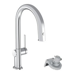hansgrohe Spültisch-Einhebelmischer Aqittura M91 m Ausz.-Ausl., o. Filt., 1j, sBox, chrom