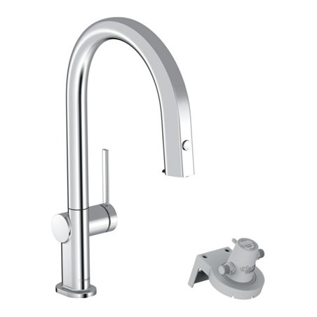 hansgrohe Spültisch-Einhebelmischer Aqittura M91 m Ausz.-Ausl., o. Filt., 1j, sBox, chrom