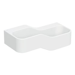 Geberit Spiel/Waschlandschaft Bambini 90cm, 2 WP, tief. Beck. re, w-a, o. Dek.