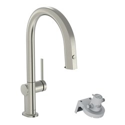 hansgrohe Spültisch-Einhebelmischer Aqittura M91 m Ausl, o Filt., 1j, sBox, Edelstahl-Optik