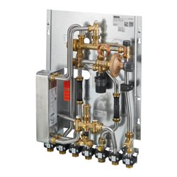 Oventrop Wohnungsstation Regudis W-HTU Leistungsb. 2, max 15 l/m., nickelgel.