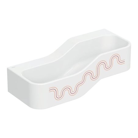 Geberit Spiel/Waschlandschaft Bambini 90cm, 2 WP, tief. B li, w-a, k.rot / or.