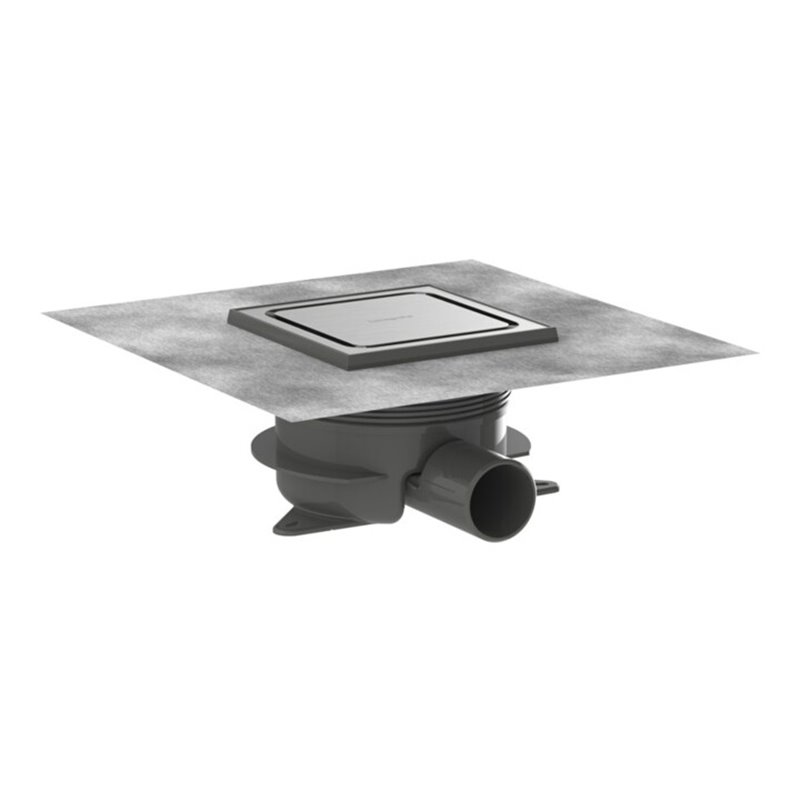 hansgrohe Komplettset Punktab.RainDrain Spot Plus 150x150 mm BST