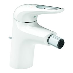 Grohe Bidet-Einhebelmischer Eurostyle moon White, mit Ablaufgarnitur