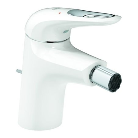 Grohe Bidet-Einhebelmischer Eurostyle moon White, mit Ablaufgarnitur