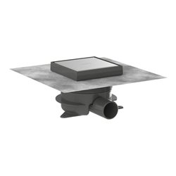 hansgrohe Komplettset Punkt.RainDrain Spot Plus 150x150 mm m.höhenv.Rah.rücks.befl.BST