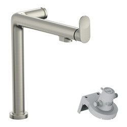 hansgrohe Spültisch-Einhebelmischer Aqittura M91 1jet, ohne Filter, Edelstahl-Optik