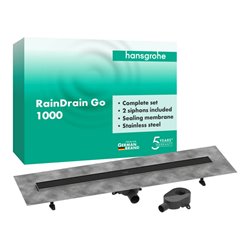 hansgrohe Komplettset DR RainDrain Go 1000 rücks.beflies.Stand./flache Instal.MSW
