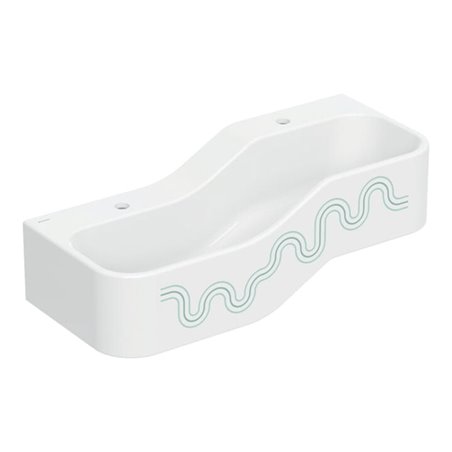 Geberit Spiel/Waschlandschaft Bambini 90cm, 2 WP, tief. B li, w-a, grün / grün