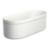 hansgrohe Badewanne Axor Urquiola 1900x850mm, w, a MG m Gelcoat, brush. br