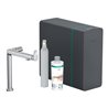 hansgrohe Spültisch-Einhebelmischer Aqittura M91 SodaSystem 240, 1jet, Starter Set, chrom