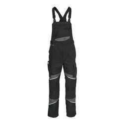 Kübler ACTIVIQ cotton+ Latzhose schwarz/anthrazit