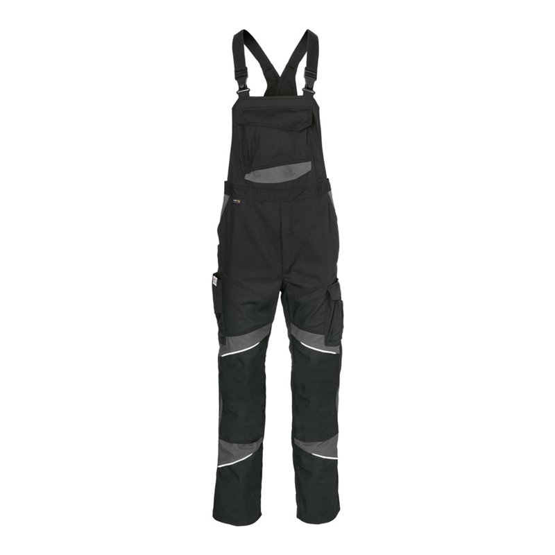 Kübler ACTIVIQ cotton+ Latzhose schwarz/anthrazit