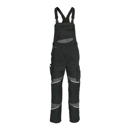 Kübler ACTIVIQ cotton+ Latzhose schwarz/anthrazit