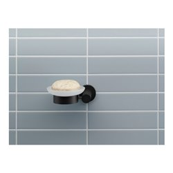 Duravit Seifenschale D-Code 13,5x12cm, Gl. we. ma, Sch li, sw matt