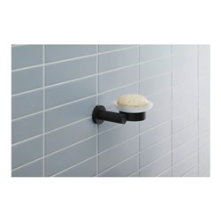 Duravit Seifenschale D-Code 13,5x12cm, Gl. we. ma, Sch re, sw matt