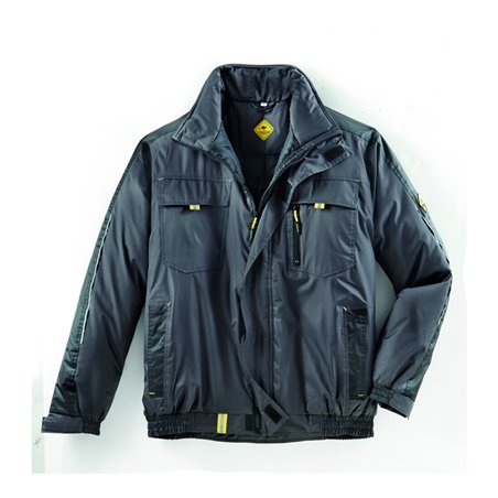 Roadsign Pilotenjacke anthrazit/gelb