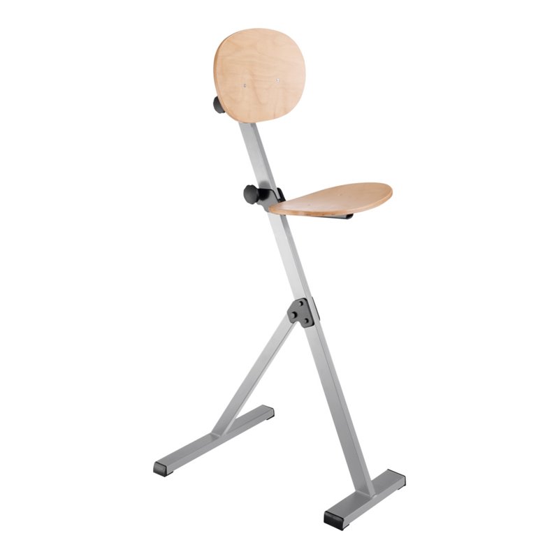 Kappes Stehhilfe ErgoPlus alufarbenes Gestell mit Rückenlehne