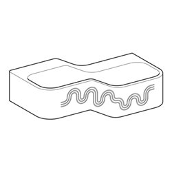 Geberit Spiel/Waschlandschaft Bambini 90cm, 2 WP, tief. B re, w-a, grün / grün