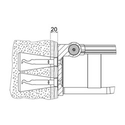 Keuco Befestigungs-Set Nr.10 Plan Care je 4x Senkholzschr./Siebhülse/Einsch.Ank