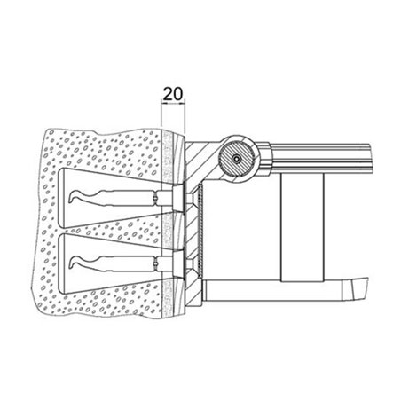 Keuco Befestigungs-Set Nr.10 Plan Care je 4x Senkholzschr./Siebhülse/Einsch.Ank