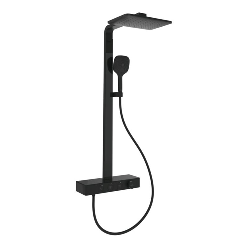 V&B Duschsystem Infinity Showers 413x108x561mm, eck., Wandmont., ma black