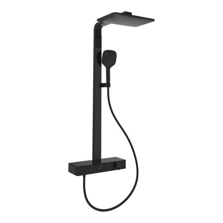 V&B Duschsystem Infinity Showers 413x108x561mm, eck., Wandmont., ma black