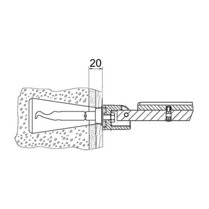 Keuco Befestigungs-Set Nr.11 Plan Care je 2x Sechskantholzschraube/Siebhülse/Ei
