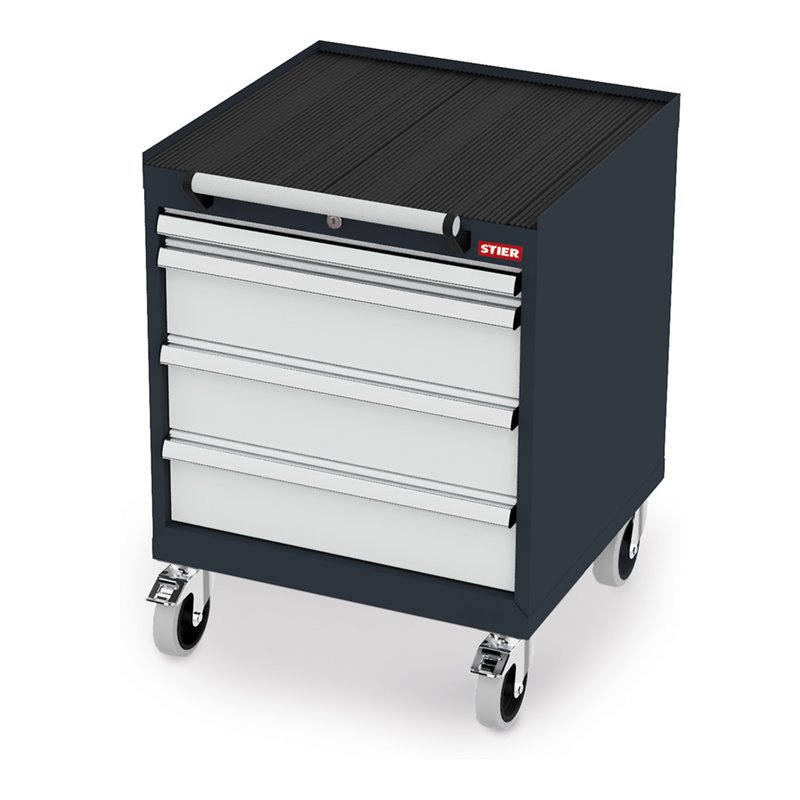 STIER Mobiler Schubladenschrank 575 mm 600 mm