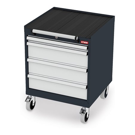 STIER Mobiler Schubladenschrank 575 mm 600 mm