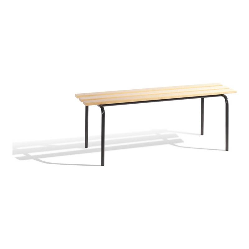 STIER Umkleidesitzbank stapelbar mit Buchenholzleisten 460x2000x460mm