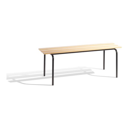 STIER Umkleidesitzbank stapelbar mit Buchenholzleisten 460x2000x460mm