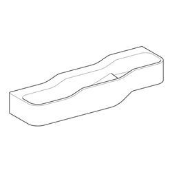 Geberit Spiel/Waschlandschaft Bambini 140cm, 3 WP, tief. B li, w-a, o. Dek.