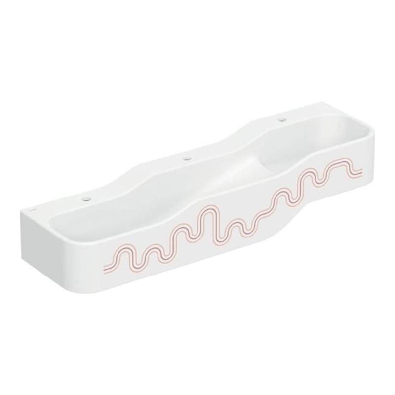 Geberit Spiel/Waschlandschaft Bambini 140cm, 3 WP, tief. B L, w-a, k.rot / or.