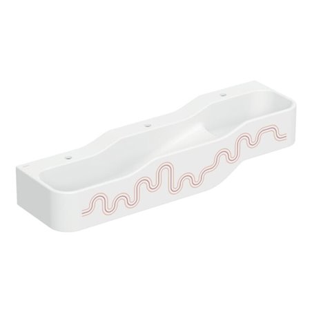 Geberit Spiel/Waschlandschaft Bambini 140cm, 3 WP, tief. B L, w-a, k.rot / or.