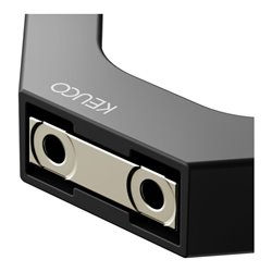 Keuco Handtuchhaken Edition 11 doppelt, schwarz matt