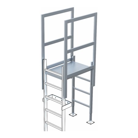 ZARGES Ausstieg mit Übergang Stahl verzinkt