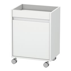 Duravit Rollcontainer Ketho 50x36x67cm, Tür links, weiß matt