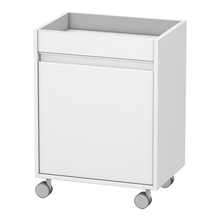 Duravit Rollcontainer Ketho 50x36x67cm, Tür links, weiß matt