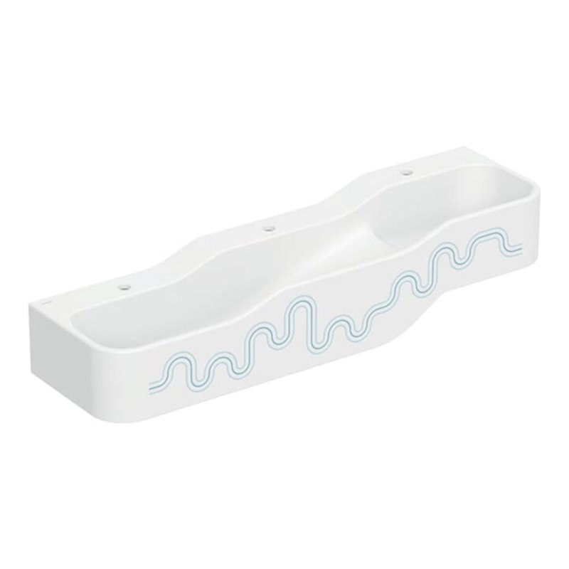 Geberit Spiel/Waschlandschaft Bambini 140cm, 3 WP, tief. B L, w-a, blau / blau