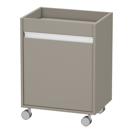Duravit Rollcontainer Ketho 50x36x67cm, Tür links, basalt matt