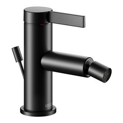 Keuco Einhebelmischer für Bidet IXMO 59509 m.Zug.-Ablgrt. Pure, Rosette r/e sw