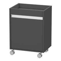 Duravit Rollcontainer Ketho 50x36x67cm, Tür links, graphit matt