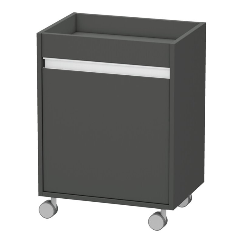 Duravit Rollcontainer Ketho 50x36x67cm, Tür links, graphit matt