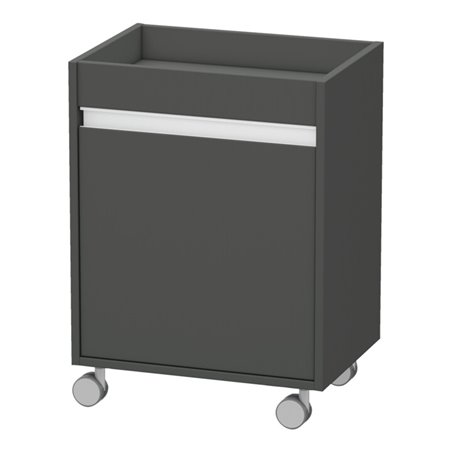 Duravit Rollcontainer Ketho 50x36x67cm, Tür links, graphit matt